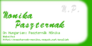 monika paszternak business card